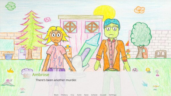 Игра Murder in Crayontopia, скриншот