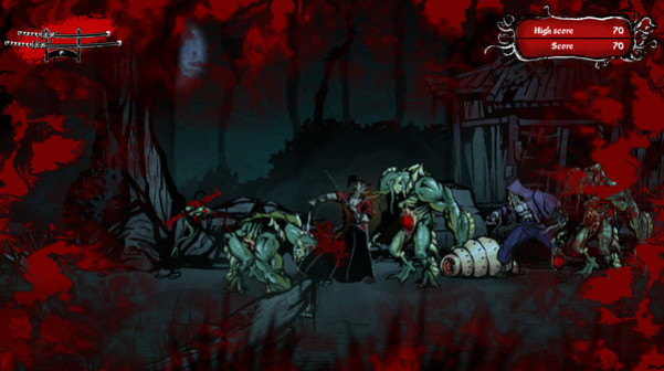 Игра Musashi vs Cthulhu, скриншот