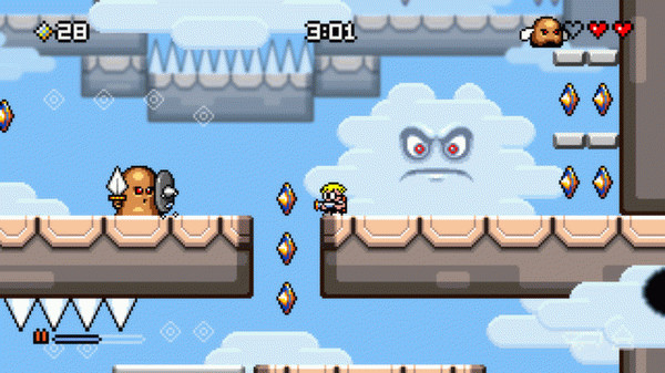 Игра Mutant Mudds Deluxe, скриншот
