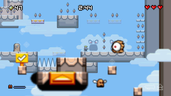 Игра Mutant Mudds Deluxe, скриншот
