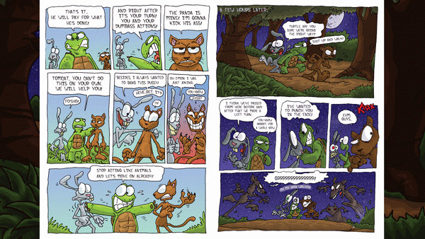 Игра Mutants Ate My Carrots - Animalies Comic Book, скриншот