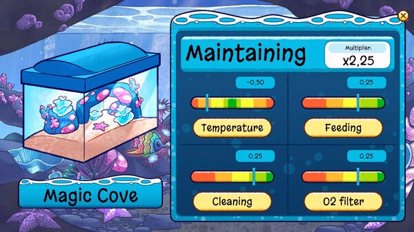 Игра My Cozy Aquarium, скриншот