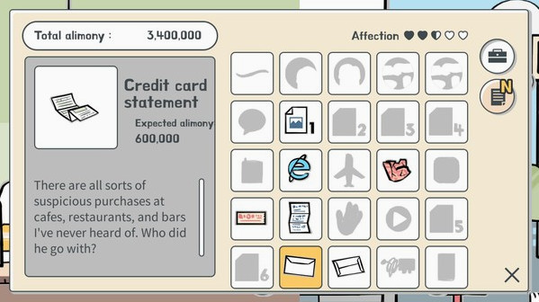 Игра My Divorce Story, скриншот