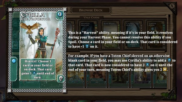 Игра Mystic Vale - Vale of the Wild, скриншот