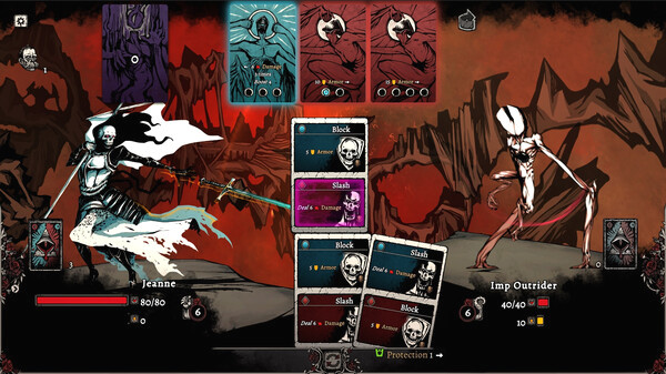 Игра Nadir: A Grimdark Deckbuilder, скриншот