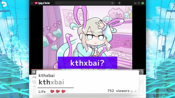 Игра NEEDY STREAMER OVERLOAD: Typing of The Net, скриншот
