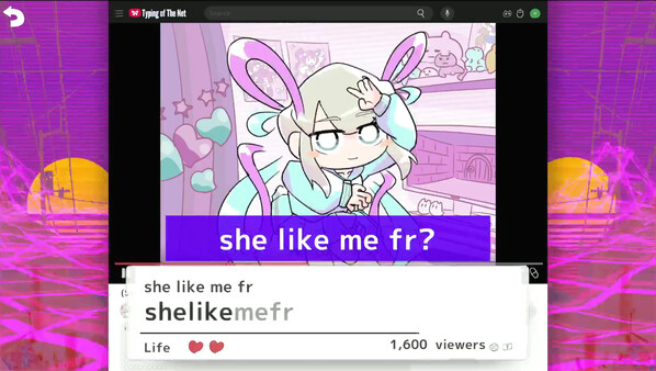 Игра NEEDY STREAMER OVERLOAD: Typing of The Net, скриншот