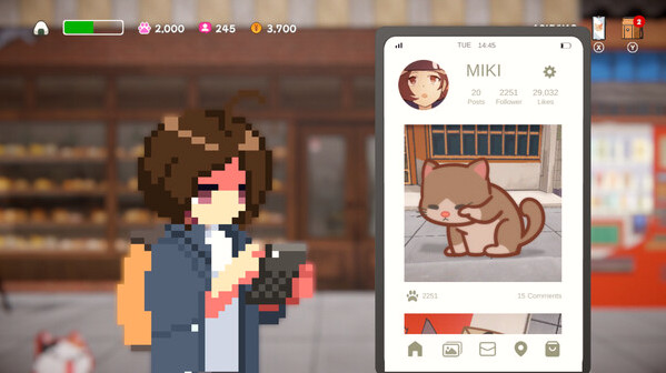 Игра Neko Odyssey, скриншот