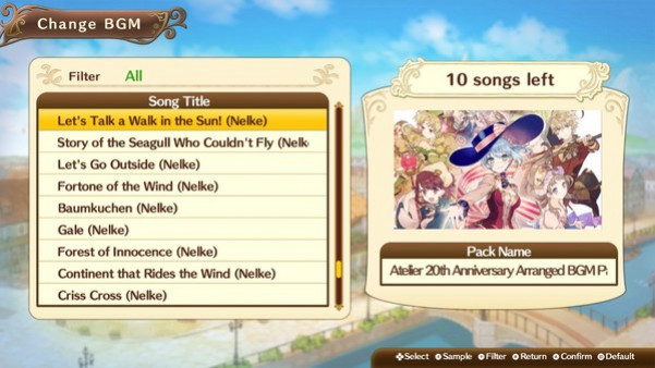 Игра Nelke & the LA: Atelier 20th Anniversary Arranged BGM Pack, скриншот