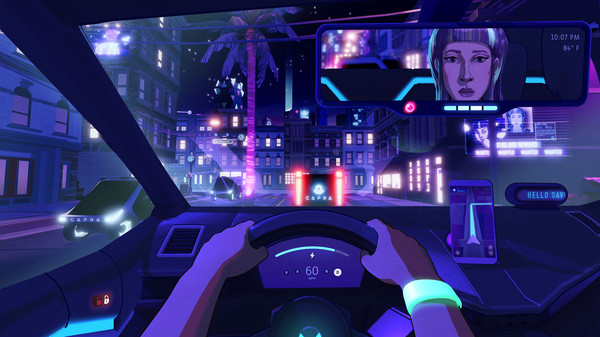 Игра Neo Cab, скриншот
