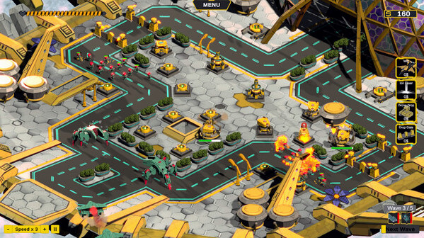 Игра Neocon Tower Defence 3, скриншот
