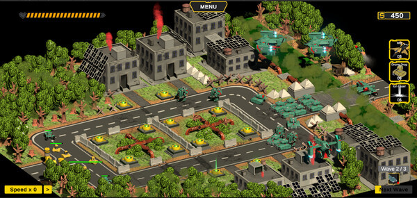 Игра Neocon Tower Defence 3, скриншот