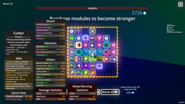 Игра Neon Ascending, скриншот
