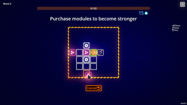 Игра Neon Ascending, скриншот