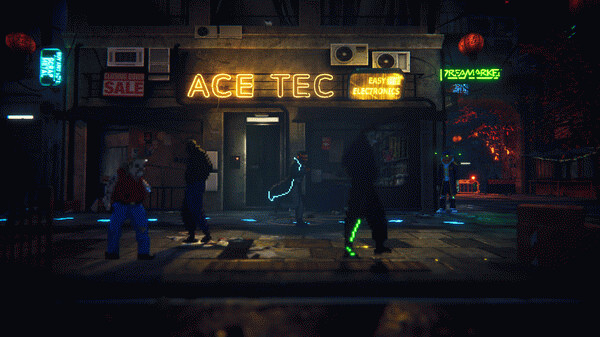 Игра Neon Blood, скриншот
