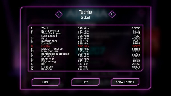 Игра Neon Chrome - Arena, скриншот