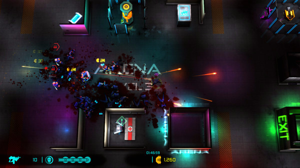 Игра Neon Chrome - Arena, скриншот