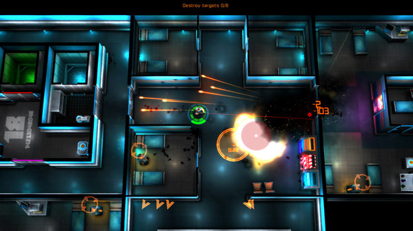 Игра Neon Chrome, скриншот
