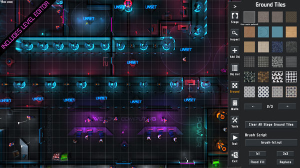 Игра Neon Chrome, скриншот