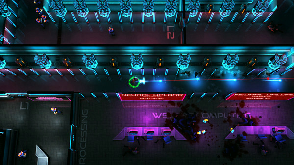 Игра Neon Chrome, скриншот