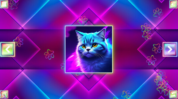 Игра Neon Fantasy: Cats, скриншот