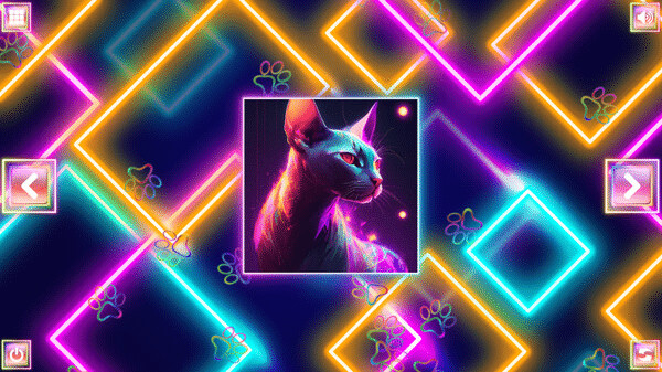 Игра Neon Fantasy: Cats, скриншот