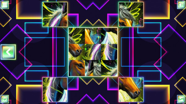 Игра Neon Fantasy: Horses, скриншот