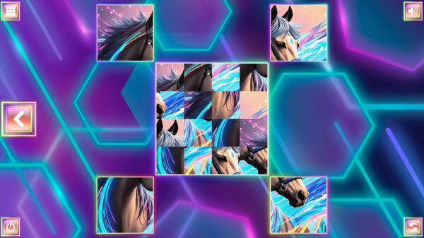 Игра Neon Fantasy: Horses, скриншот