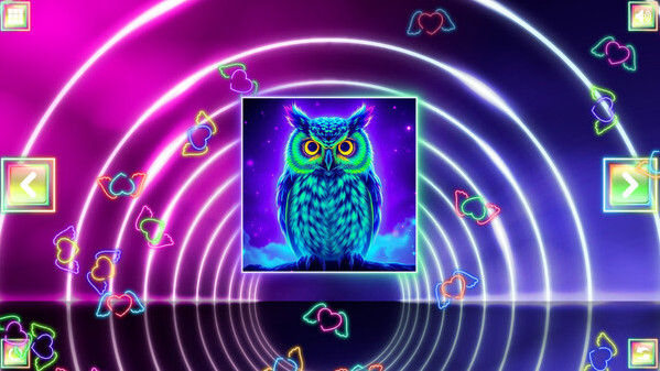 Игра Neon Fantasy: Owls, скриншот