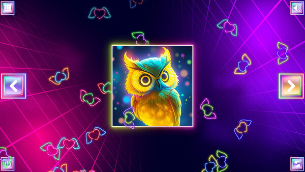 Игра Neon Fantasy: Owls, скриншот