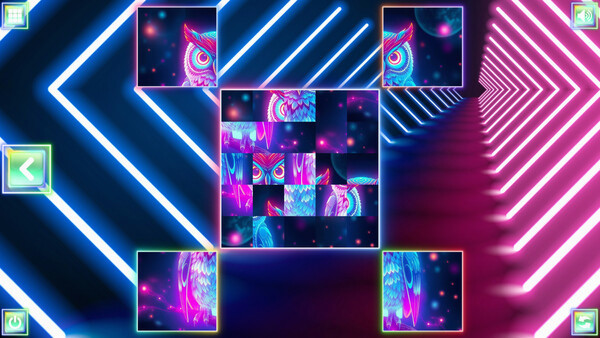 Игра Neon Fantasy: Owls, скриншот