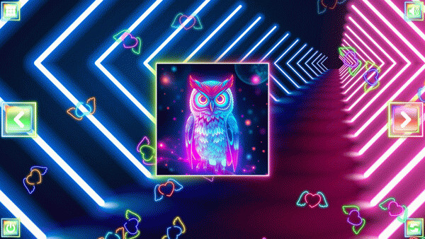 Игра Neon Fantasy: Owls, скриншот