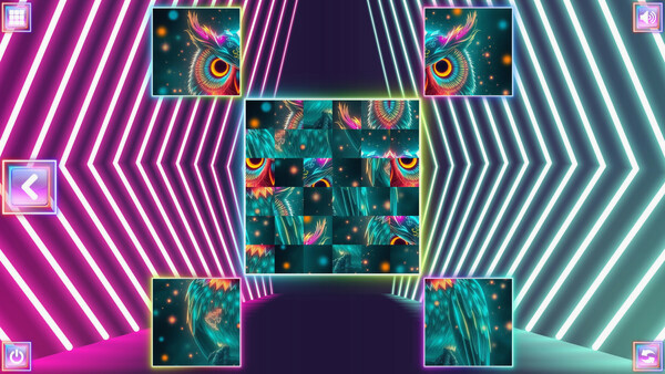 Игра Neon Fantasy: Owls, скриншот