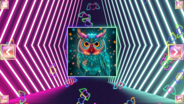 Игра Neon Fantasy: Owls, скриншот