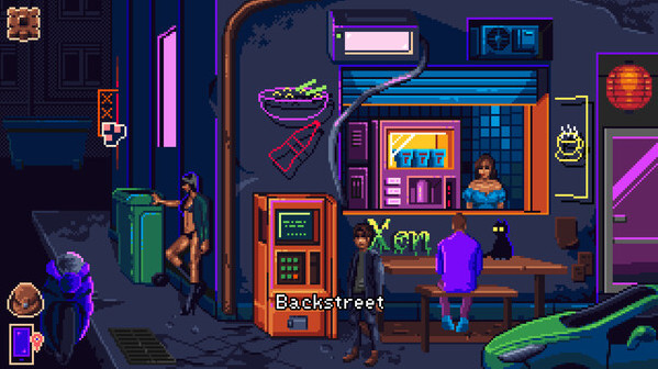 Игра Neon Hearts City, скриншот