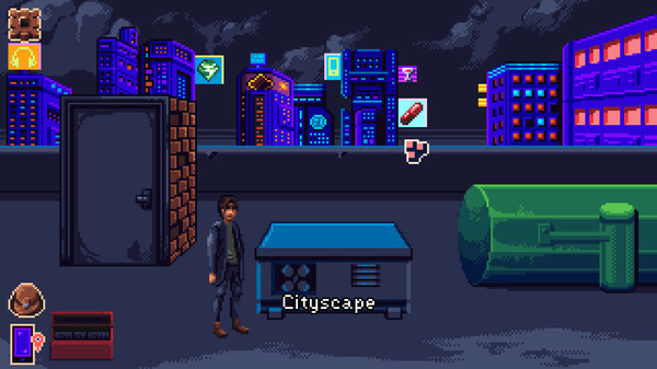 Игра Neon Hearts City, скриншот