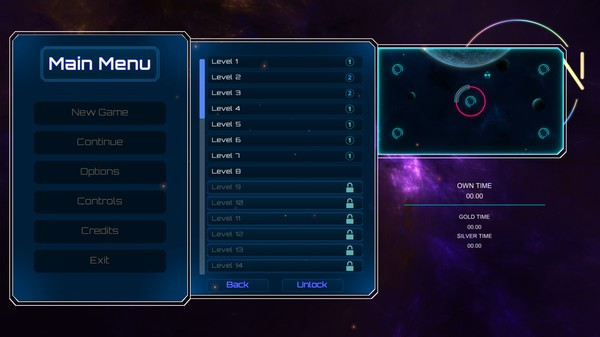 Игра Neon Space 2, скриншот