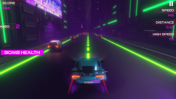 Игра NEON SPEED, скриншот