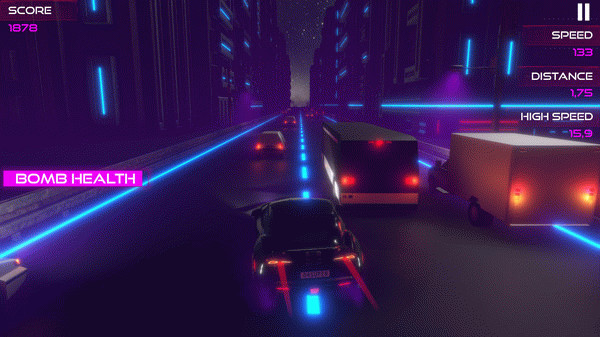 Игра NEON SPEED, скриншот