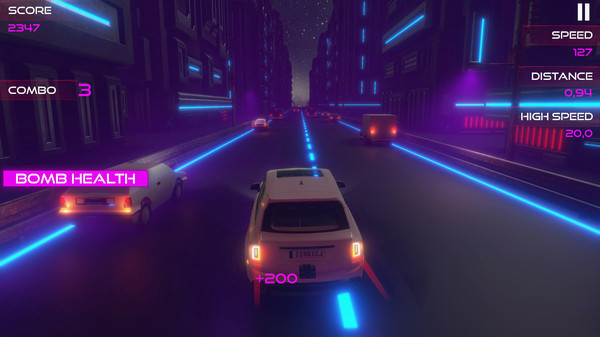 Игра NEON SPEED, скриншот