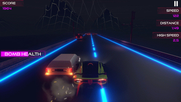 Игра NEON SPEED, скриншот