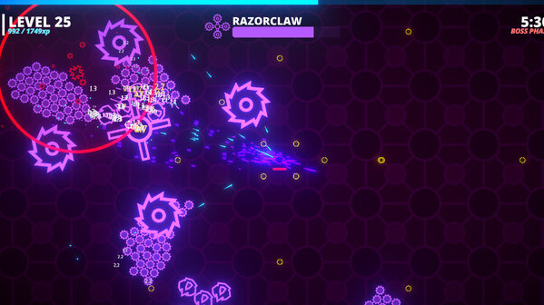 Игра Neon Sundown, скриншот