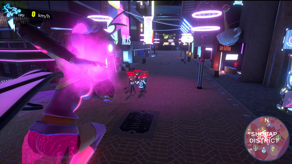 Игра Neon Tail, скриншот