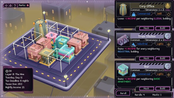 Игра Neongarten, скриншот