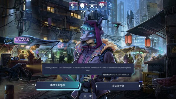 Игра NeuroNet: Mendax Proxy, скриншот