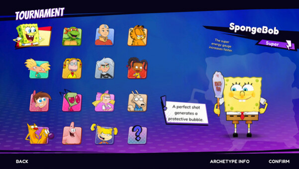 Игра Nickelodeon Extreme Tennis: Next!, скриншот