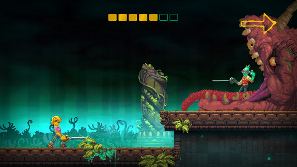 Игра Nidhogg 2, скриншот
