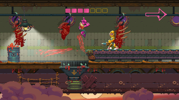 Игра Nidhogg 2, скриншот