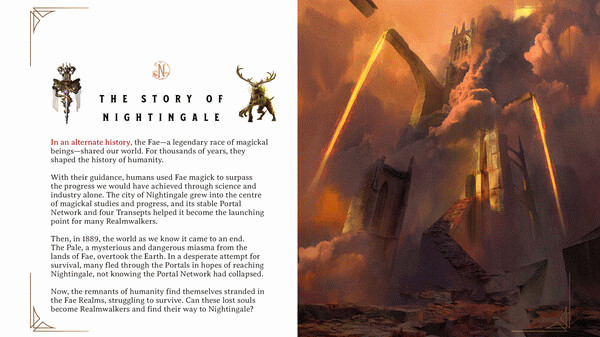 Игра Nightingale - Digital Art Book, скриншот