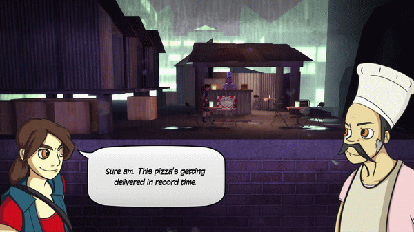 Игра Ninja Pizza Girl, скриншот